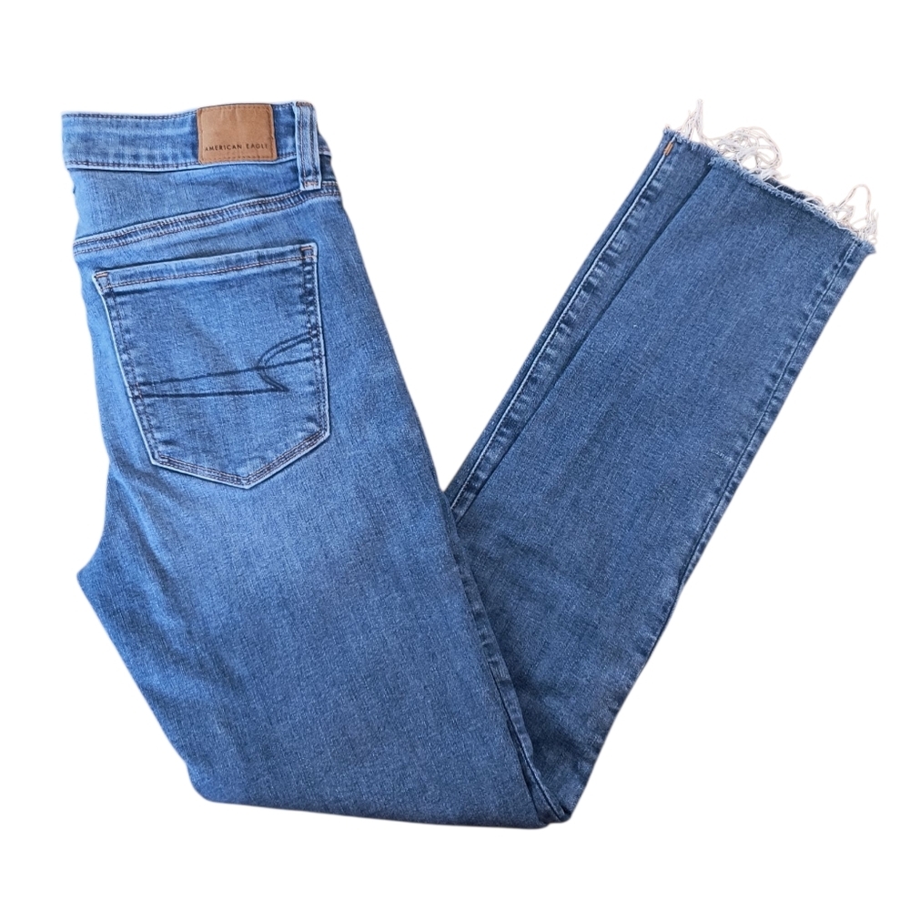 American Eagle Outfitters Women's High Rise Cropped Jeggings Size 6 Long